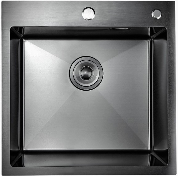 Кухонная мойка Stellar S5050NB-S1 (нано черный) - фото