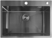 Кухонная мойка Stellar S6050NB-S1 (нано черный) - фото