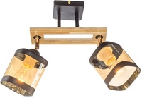 Люстра средней высоты Aitin Pro НПБ 02-2x60-101 N4718/2 (черный/золото) - фото