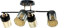 Люстра средней высоты Aitin Pro НПБ 02-4х60-101 9131/4 (золото/черный) - фото