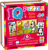 Мозаика/пазл Айрис-Пресс IQ деревянный. Верные друзья 4+ 9785811284580 - фото