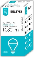 Светодиодная лампочка Belsvet LED-M A60 12 W 4000 К Е27 - фото