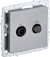 Розетка телевизионная IEK Brite BR-AF20-O-K47 - фото