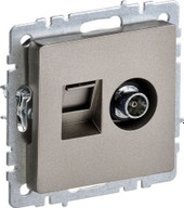 Розетка телевизионная IEK Brite BR-AK20-1-K37 - фото