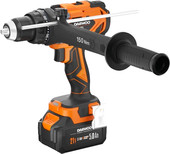 Ударная дрель-шуруповерт Daewoo Power DAA 7521Li Set (с 2-мя АКБ, кейс) - фото