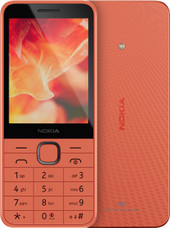 Кнопочный телефон Nokia 215 4G (2024) Dual SIM TA-1613 (персиковый) - фото