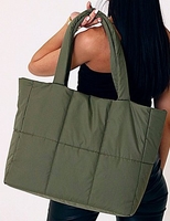 Женская сумка MT.style ТОУТ-1 из водоотталкивающей ткани (хаки) - фото