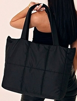 Женская сумка MT.style ТОУТ-1 из водоотталкивающей ткани (черный) - фото