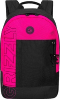 Городской рюкзак Grizzly RXL-427-2 (черный/розовый) - фото