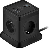 Сетевой фильтр Cablexpert TWR-4-CU2-B-2 - фото