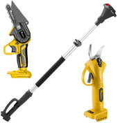 Kolner KPR 18BL+KCS 18+2S (цепная пила, секатор, 2 АКБ) - фото