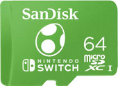 Карта памяти SanDisk Nintendo Switch Licensed Card microSDXC 64GB SDSQXAO-064G-GN6ZN - фото