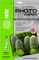 Самоклеящаяся бумага CACTUS Глянцевая A4 130 г/м2 100 л CS-GSA4130100 - фото