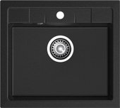 Кухонная мойка GranFest Quadro 561 (черный) - фото