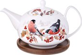 Заварочный чайник Lefard Лесная сказка Снегири 85-2023 - фото