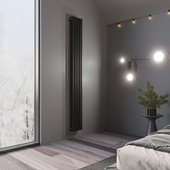 Стальной трубчатый радиатор Faberg Extra 2 (10 секций, черный матовый RAL-9005) - фото