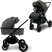 Универсальная коляска Bubago Bloom (2 в 1, серый) - фото