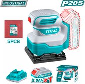 Виброшлифмашина Total TSHSLI20141 (с 1-им АКБ) - фото