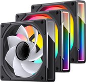 Набор вентиляторов Jonsbo ZK-120 Reversed (черный, 3 шт.) - фото