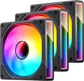 Набор вентиляторов Jonsbo ZK-120 (черный, 3 шт.) - фото