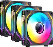 Набор вентиляторов Jonsbo ZL-120 (черный, 3 шт.) - фото