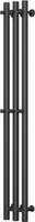 Полотенцесушитель Маргроид Inaro 80*6*12 Черный матовый (6 крючков) (частичная комплектация) - фото