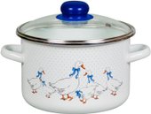 Кастрюля СтальЭмаль Гуси 1RD161S - фото