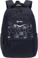 Школьный рюкзак Torber Class X T70041-B + мешок для обуви (черный с орнаментом) - фото