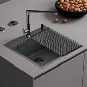 Кухонная мойка Roxen Snake 560220-45-BS - фото