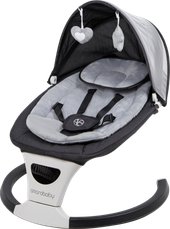 Детские шезлонги и качалки Amarobaby Teddy Swing AB24-22TED/09 (черный) - фото