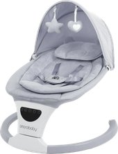 Детские шезлонги и качалки Amarobaby Teddy Swing AB24-22TED/11 (серый) - фото