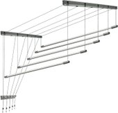 Сушилка для белья Comfort Alumin Потолочная 5 прутьев Silver Style 150 см (алюминий/серебристый) - фото