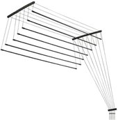 Сушилка для белья Comfort Alumin Потолочная 7 прутьев Black Diamond 190 см (алюминий) - фото