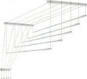 Сушилка для белья Comfort Alumin Потолочная телескопическая 5 прутьев 100-180 см (алюминий) - фото