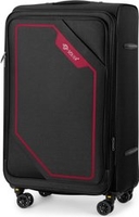 Чемодан-спиннер Solier STL2240 (M, черный/красный) - фото