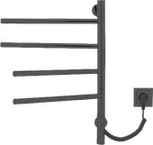 Полотенцесушитель Gloss & Reiter E2.L.43x60.F4 (таймер, муар черный) - фото