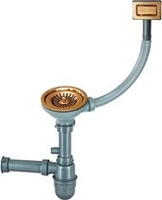 Сифон Paulmark Konz PM2022-BG (золотой/брашированное золото) - фото