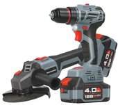 Profipower E0220 (шуруповерт, болгарка, 2 АКБ, кейс) - фото