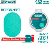 Набор шлифкругов Total TAC125050 (50 шт) - фото