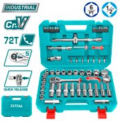 Универсальный набор инструментов Total THT121602 (62 предмета) - фото