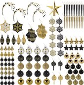 Елочная игрушка Золотая сказка 592183 (130 шт, красный/золотой/белый) - фото