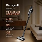 Пылесос Weissgauff V12 BLDC 400 Nero Turbo - фото