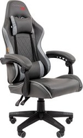 Игровое (геймерское) кресло CHAIRMAN CH28 (экокожа, черный/серый) - фото