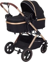 Универсальная коляска Rant Basic Pulsar Gold RA160 (2 в 1, black) - фото