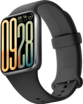 Фитнес-браслет Xiaomi Smart Band 9 Pro M2401B1 (серый, с черным силиконовым ремешком, международная версия) - фото