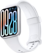 Фитнес-браслет Xiaomi Smart Band 9 Pro M2401B1 (серебристый, с белым силиконовым ремешком, международная версия) - фото