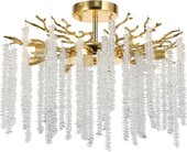 Подвесная люстра Kinklight Шанти 07871-60PD.33 (золото) - фото