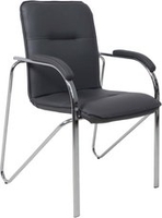 Офисный стул AksHome Samba Aks-1 (Pegasso темно-серый/подлокотники мягкие) - фото