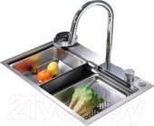 Кухонная мойка Abber Wasser Kreis AF2194 (хром) - фото