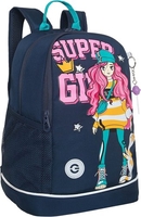 Школьный рюкзак Grizzly RG-463-9 (синий) - фото